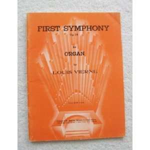  First Symphony, Opus 14. For Organ Louis Vierne Books