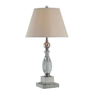 Lite Source LS 21111 Geneva Table Lamp, Plated Black Nickel with 