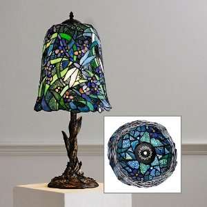  Tiffany Style Blue Mood Dragonfly Table Lamp: Home 