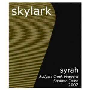  2007 Skylark Wines Rodgers Creek Sonoma Coast Syrah 
