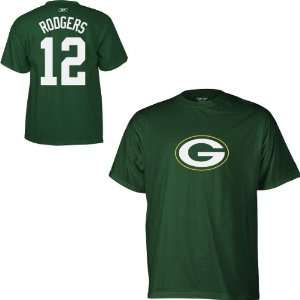   Bay Packers Aaron Rodgers Name & Number T Shirt: Sports & Outdoors