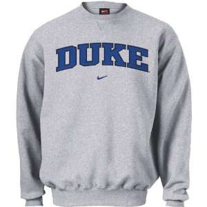 Nike Duke Blue Devils Ash Classic College Crew Sweatshirt:  
