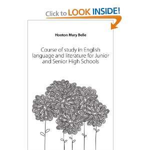  Course of study in English language and literature for 