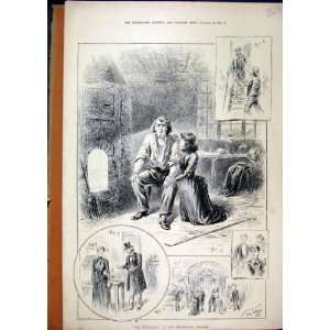  Middleman Shaftesbury Theatre Scenes 1889 Antique Print 
