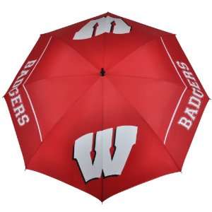  NCAA Wisconsin Badgers 62 Inch WindSheer Hybrid Umbrella 