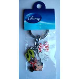   Disney Minnie Mouse Metal Charms Key Ring Key Chain: Everything Else