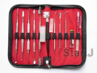NEW Dental Lab Stainless Steel Kit Wax Carving Tool Set 10pcs  