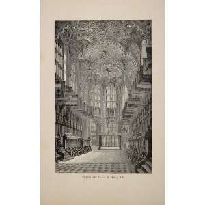   VII England Chapel Tomb Westminster Abbey   Original Halftone Print