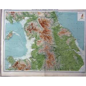  England Wales North Section Map Colour 1920