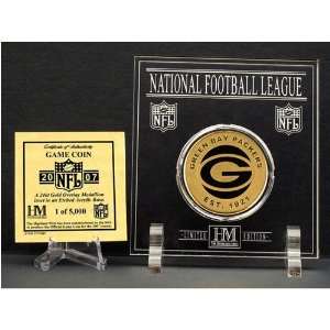   Highland Mint Green Bay Packers 24Kt Gold Game Coin