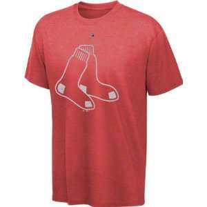  Boston Red Sox Heathered Red Majestic Two Bagger T Shirt 