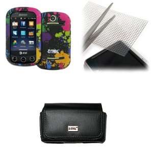   Paint Splatter Design Snap On Cover Case + Universal screen protector