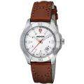 Wenger Womens Alpine White Dial Leather Strap Watch