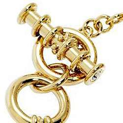 AK Anne Klein Womens Goldtone Charm Bracelet Watch  Overstock
