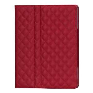  Red Premium Quilted Padding MyJacket Stand Cover Folio 