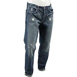 Emerald Rice Mens Torn Bootcut Jeans  Overstock
