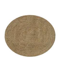 Hand woven Braided Natural Jute Rug (6 Oval)  Overstock