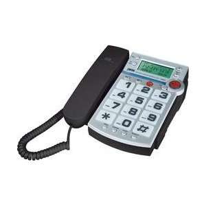  Telephone With Caller ID And Wireless Emergency Remote Control   Black