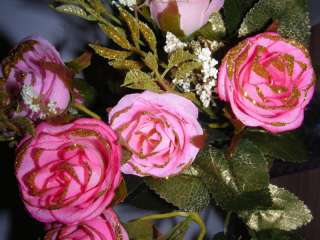 35cm 14 COLORS ARTIFICIAL SILK ROSE ARRANGEMENT FLOWER  