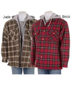 Moose Creek Dakota Mens Hooded Flannel Shirt  