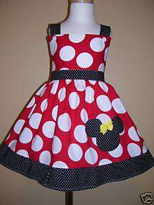 Minnie Custom Boutique Jumper Dress 6 months 6 Years  