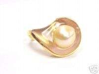 UTOPIA Pearl Pink Acrylic 18kt Ring WOW  