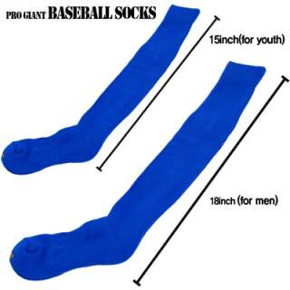 New Baseball Softball Socks Youth Men/Black Blue Red Navy  