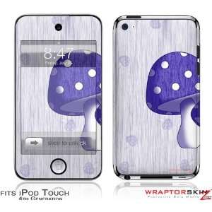  iPod Touch 4G Skin   Mushrooms Purple by WraptorSkinz 