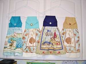 Hanging Kitchen Towels NAUTICAL/BEACH THEMES   Handmade  