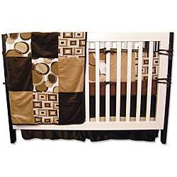 Trend Lab Brown Bubbles 6 piece Crib Bedding Set  Overstock