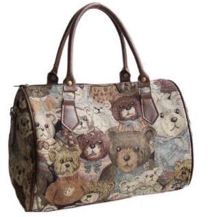   bear Tote Favor Shoulder Holdall/handbag Travel/weekend bag#16  