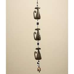 Three Kitties Hanging Bell Chime (India)  