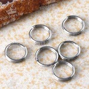   Stainless Steel Double Loop Split Open Jump Ring Jewelry Finding 6mm