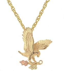 Black Hills Gold Eagle Necklace  Overstock