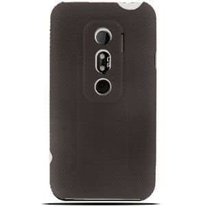  HTC Evo 3D Gripped Armor Case (Black/Clear) Cell Phones 