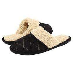 smartdogs Dream Black Quilted Fabric Slippers  