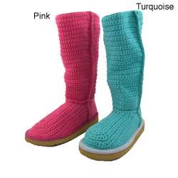 Livs Womens Knit Cotton Boots  