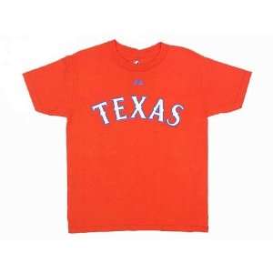  Texas Rangers youth Red Hamilton Tee shirt: Sports 