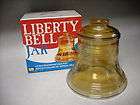 LIBERTY BELL BICENTENIAL JAR WITH LID MADE BY BARLETT AND COLLINS