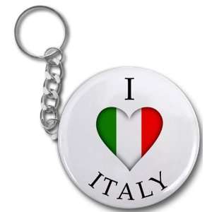  Creative Clam I Heart Italy World Flag 2.25 Inch Button 