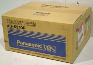Panasonic AG 5210P Professional Video Casette Recorder VHS VCR VTR 