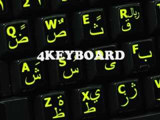 Farsi(Persian)   English US Glowing Fluorescent keyboard stickers are 