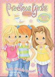 Best Friends Forever Precious Girls Club Sticker Play Book to Color 