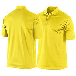Nike Mens Yellow DRI FIT Stretch Tech Golf Polo Shirt  Overstock