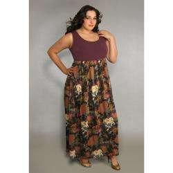 INES Collection Womens Plus Size Floral Maxi Dress  Overstock