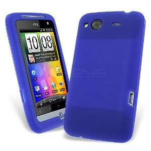  Celicious Dark Blue Soft Silicone Skin Case for HTC Salsa 