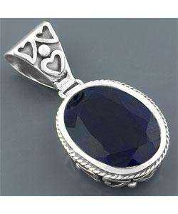 20 ct Sapphire Silver Pendant (India)  