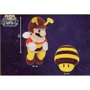  Mario Galaxy Bee Mario & Bee Mushroom 10 Plush Set Toys 