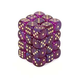  Royal Purple Gold Borealis d6 Toys & Games