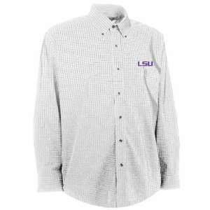    LSU Esteem Button Down Dress Shirt (White): Sports & Outdoors